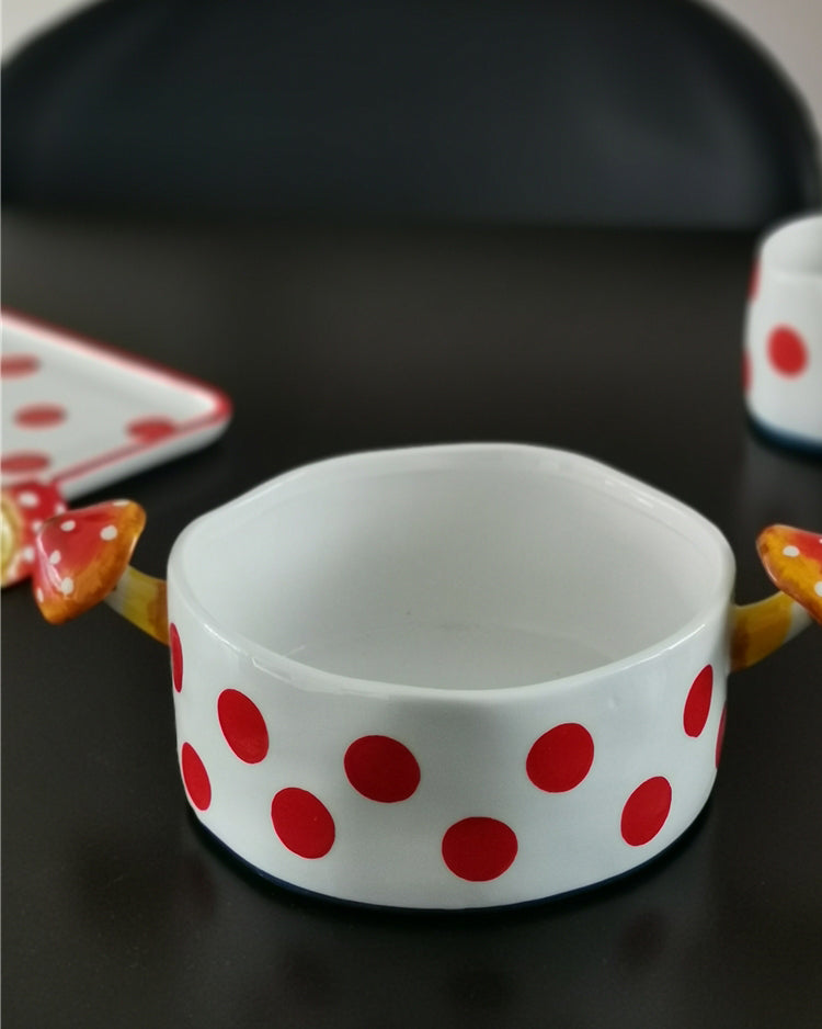 Mushroom Ceramic Tea Set –